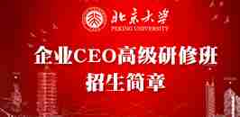 北京大学企业CEO高级研修班