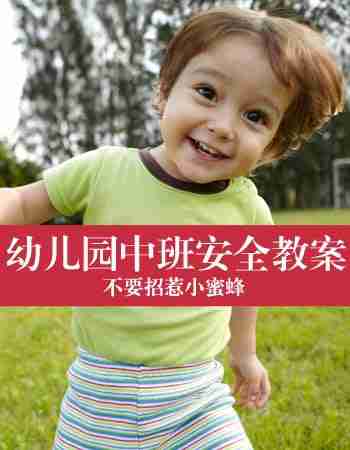 幼儿园中班安全教案：不要招惹小蜜蜂