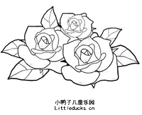 儿童简笔画花:玫瑰花的简笔画