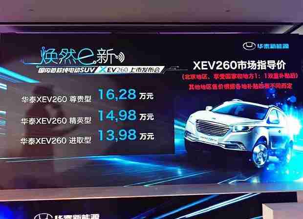 泰新能源XEV260上市现场