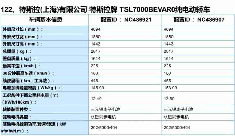 三元锂电池国产 Model 3 参数