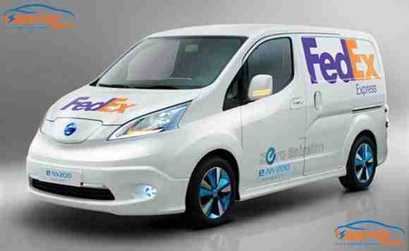 电动汽车送快递 尼桑e-nv200华盛顿上路